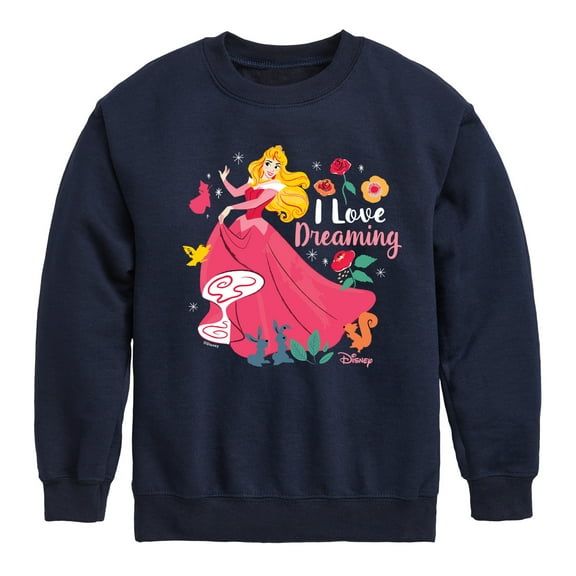 Disney - I Love Dreaming - Toddler & Youth Crewneck Fleece Sweatshirt