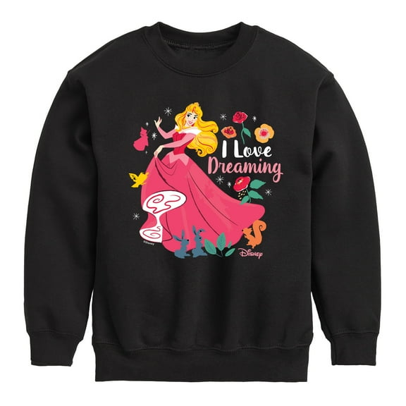 Disney - I Love Dreaming - Toddler & Youth Crewneck Fleece Sweatshirt