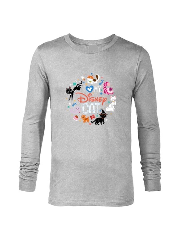I Love My Disney Cat - Long Sleeve T-Shirt for Men - Customized-Athletic Heather