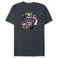 thumbnail image 1 of Disney I Love My Disney Cat - Short Sleeve Blended T-Shirt for Adults - Customized-Navy Heather, 1 of 5
