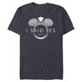 thumbnail image 1 of Disney I Said Yes 2023 Engagement Ring Proposal Mickey - Short Sleeve Blended T-Shirt for Adults - Customized-Navy Heather, 1 of 5