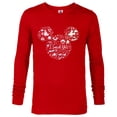thumbnail image 1 of Disney I Said Yes Engagement Proposal Mickey Head Icon - Long Sleeve T-Shirt for Men - Customized-New Red, 1 of 5