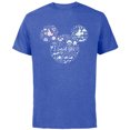 thumbnail image 1 of Disney I Said Yes Engagement Proposal Mickey Head Icon - Short Sleeve Cotton T-Shirt for Adults - Customized-Royal Heather, 1 of 5
