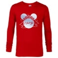 thumbnail image 1 of Disney I Said Yes Proposal Engagement Bridal Veil Minnie - Long Sleeve T-Shirt for Men - Customized-New Red, 1 of 5