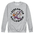 thumbnail image 1 of Disney - I Scream For Halloween - Men's Crew Fleece Sweatshirt, 1 of 5