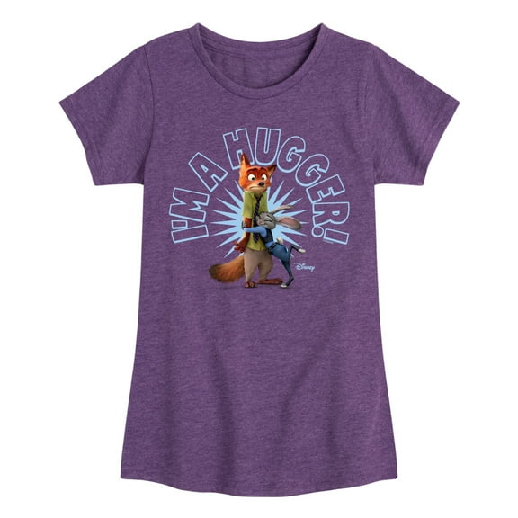 Disney - I'm A Hugger - Toddler & Youth Girls Short Sleeve Graphic T-Shirt