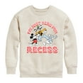 thumbnail image 1 of Disney - I'm Just Here For Recess - Toddler & Youth Crewneck Fleece Sweatshirt, 1 of 5