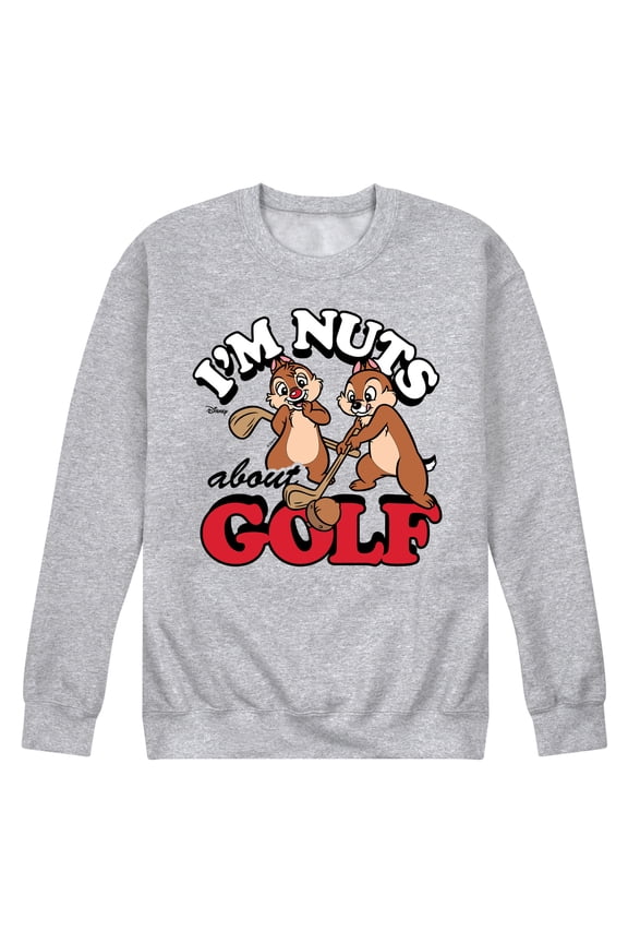 - I'm Nuts About Golf - Men's Crew Neck Fleece Pullover