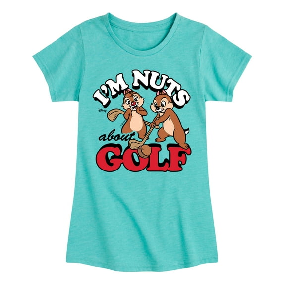 Disney - I'm Nuts About Golf - Toddler & Youth Girls Short Sleeve Graphic T-Shirt