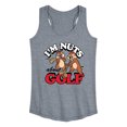 thumbnail image 1 of Disney - I'm Nuts About Golf - Women's Racerback Tank Top, 1 of 5