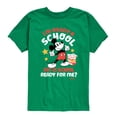 thumbnail image 1 of Disney - I'm Ready For School - Toddler & Youth Short Sleeve Graphic T-Shirt, 1 of 5