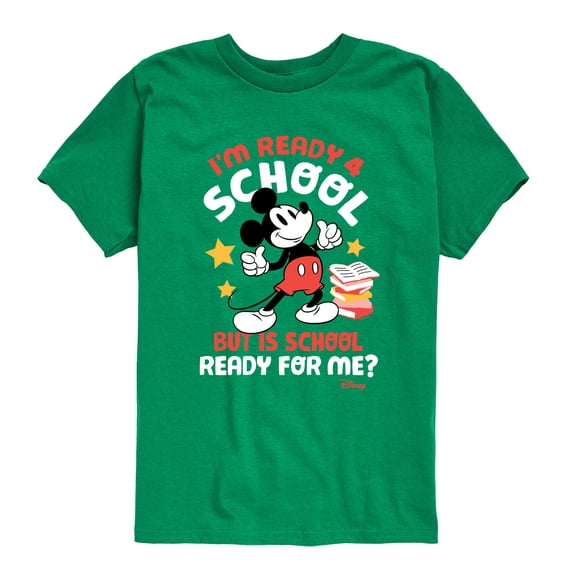 Disney - I'm Ready For School - Toddler & Youth Short Sleeve Graphic T-Shirt