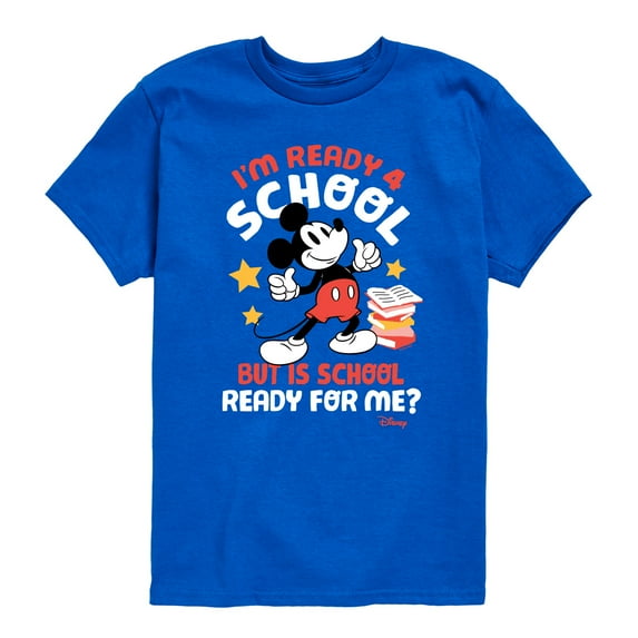 Disney - I'm Ready For School - Toddler & Youth Short Sleeve Graphic T-Shirt