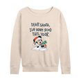 thumbnail image 1 of Disney - I've Been Good - Women's Lightweight French Terry Long Sleeve Shirt, 1 of 5