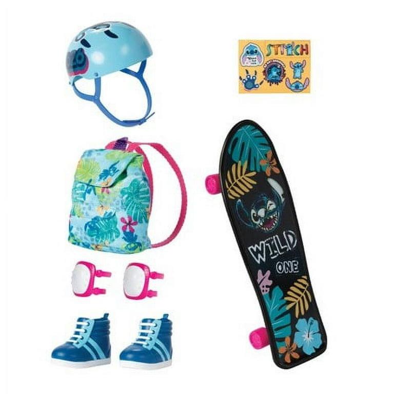 Disney ILY 4Ever Stitch Inspired Skateboarding Set, Multicolor, 18