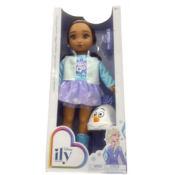 Disney ILY 4ever 18" Doll with Black Hair Inspired by Elsa Ice Skater New W Box