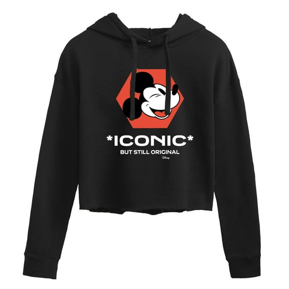 Disney - Iconic But Still Original - Juniors Cropped Pullover Hoodie