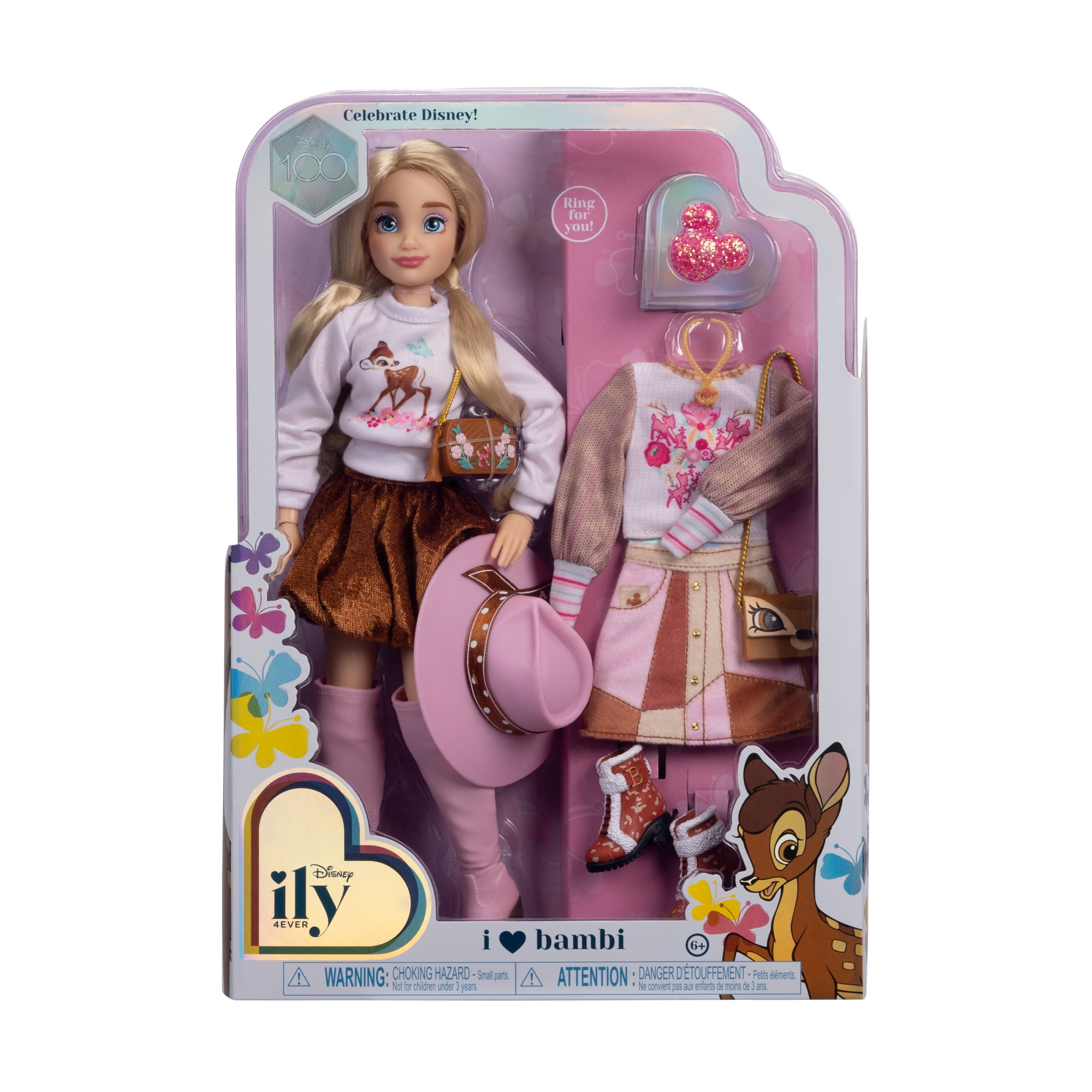 Disney Ily 4ever Fashion Dolls, Pink, Bambi