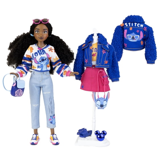 Disney Ily 4EVER I Love Stitch 12 inch Fashion Forward Doll with Dark Wavy Hair and 2 Gorgeous Fashion Outfits