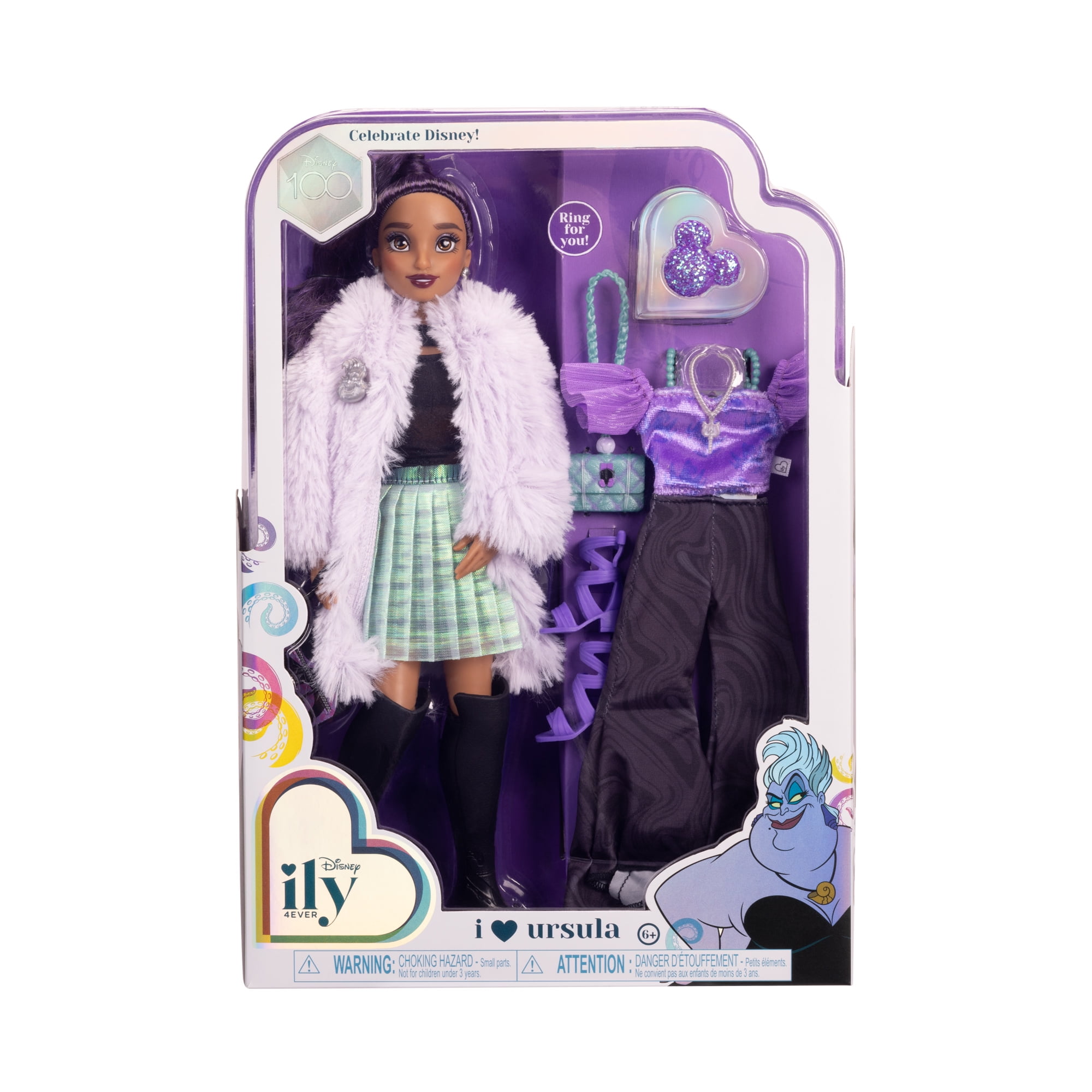 Disney Ily 4EVER I Love Ursula 12 inch Fashion Forward Doll with 2 Gorgeous  Fashion Outfits