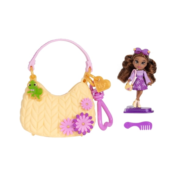 Disney Ily Tote-ILY-Teenies 2.25 inch Tall Rapunzel Inspired Doll with Matching Purse For Child Ages 6+