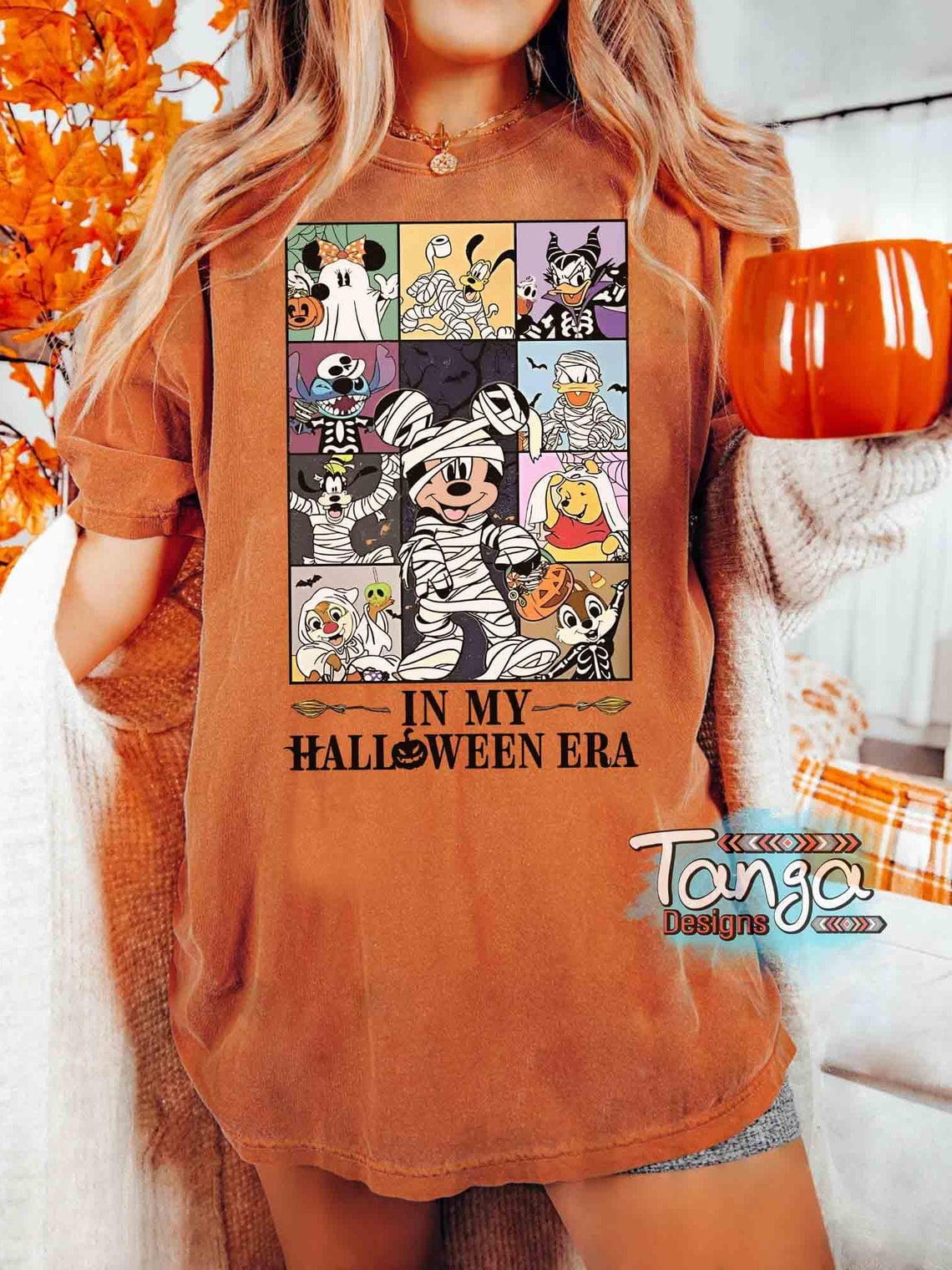 Disney In My Halloween Era Shirt, Mickey & Friends Halloween Skeleton