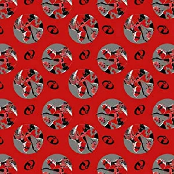 Disney Incredible Toss Red Fleece Fabric