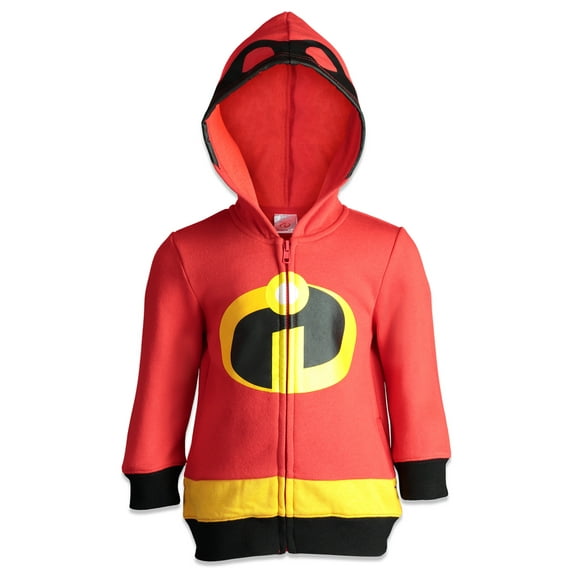 Disney Incredibles Big Boys French Terry Zip Up Hoodie Toddler to Big Kid