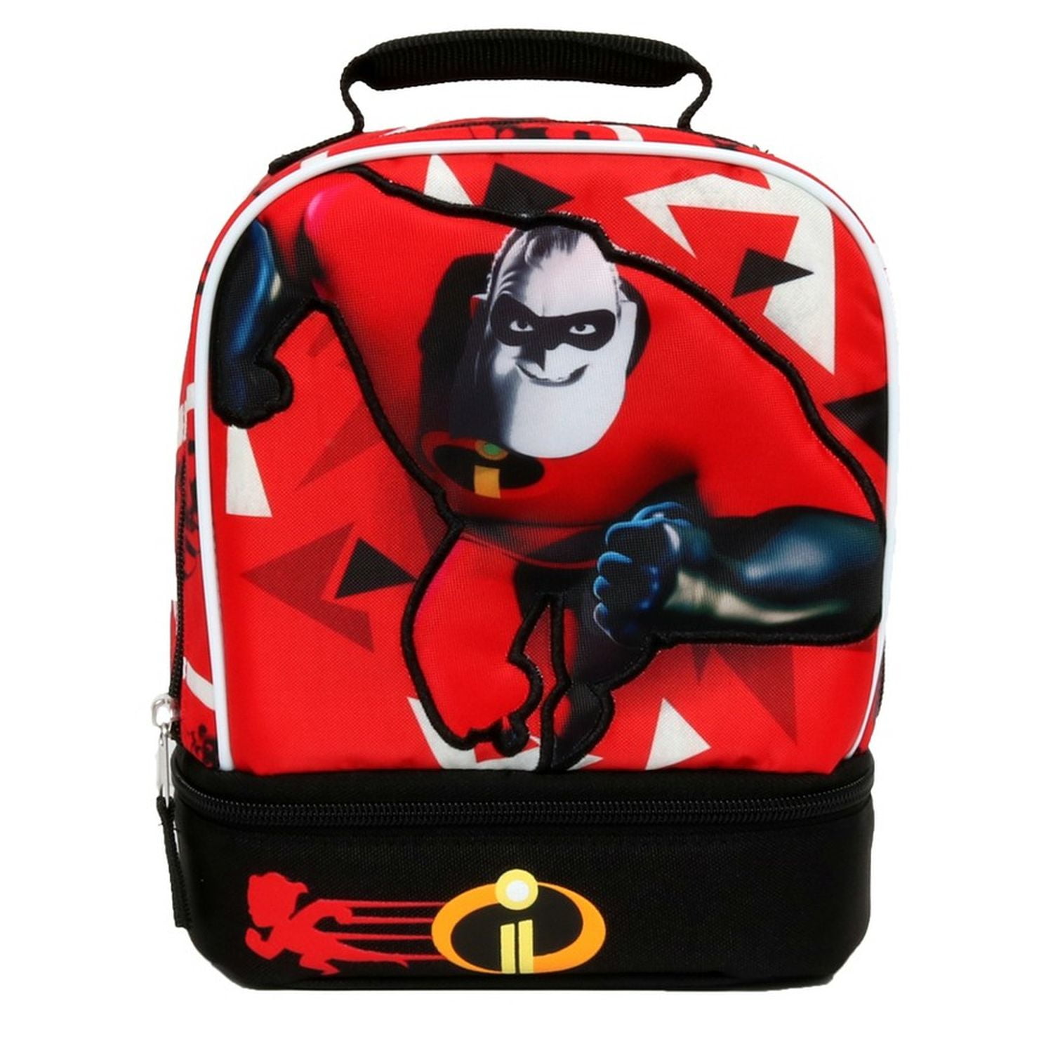 Disney Incredibles Dual Compartment Insulated Lunch Bag Kids Lunchbox Walmart