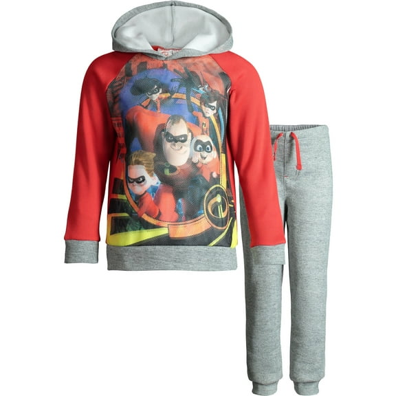 Disney Incredibles Jack Jack Mr Incredible Elastigirl Infant Baby Boys Fleece Pullover Hoodie and Pants Outfit Set Infant to Little Kid