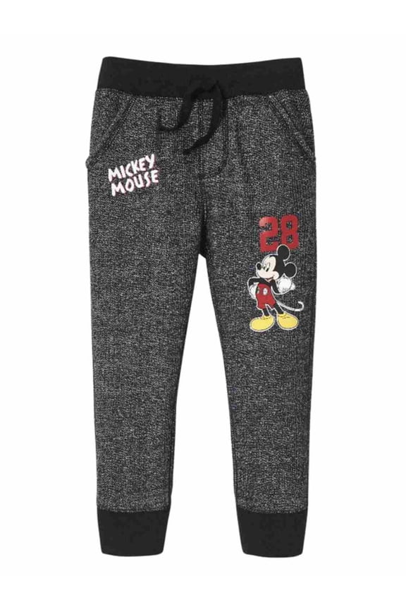 Infant Boys Black Mickey Mouse Baby Jogging Sweat Pants Joggers 3-6m