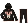 thumbnail image 1 of Disney Infant Girls Minnie Mouse Baby Outfit Black Hoodie & Sweat Pants 0-3m, 1 of 1