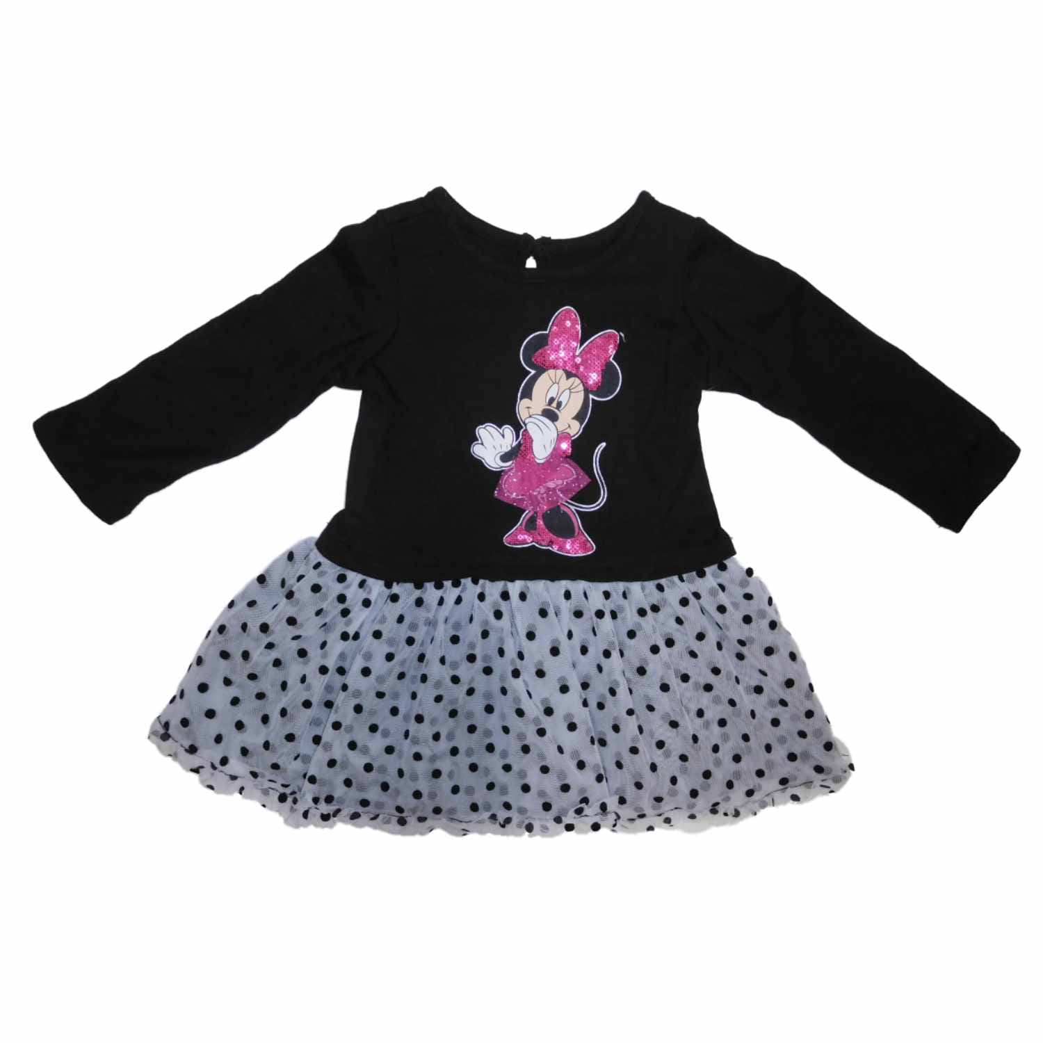 minnie mouse black polka dot dress Girls' Twirl Dress main image 1