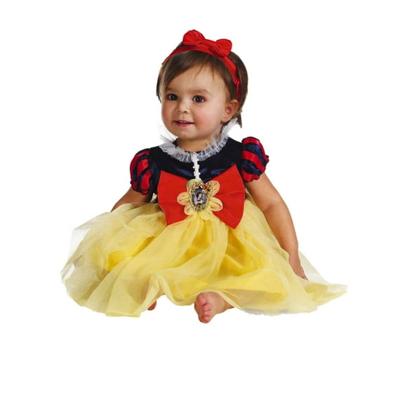 Disney Infant Girls Snow White Costume Baby Dress & Headband 6-12M