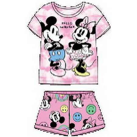 Disney Infant Micky & Minnie Pink T-Shirt Set