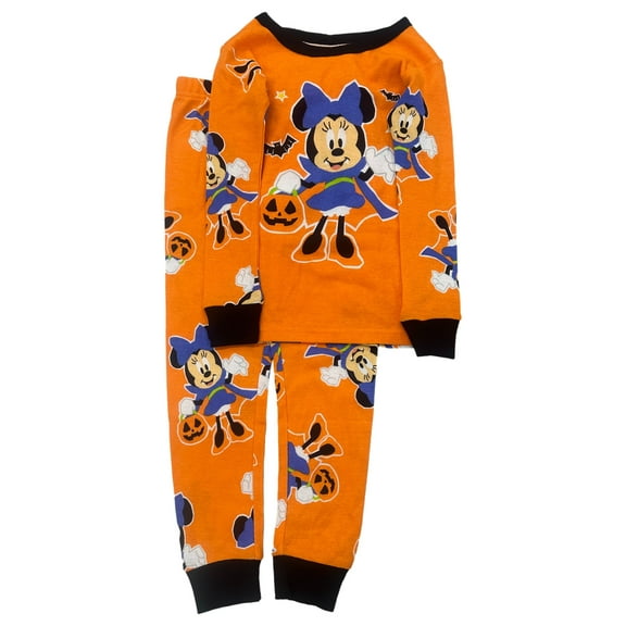 Disney Infant Toddler Girls Minnie Mouse Halloween Vampire Pajama Sleep Set 12m