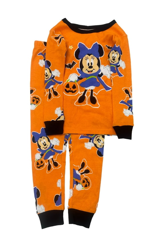 Infant Toddler Girls Minnie Mouse Halloween Vampire Pajama Sleep Set 12m