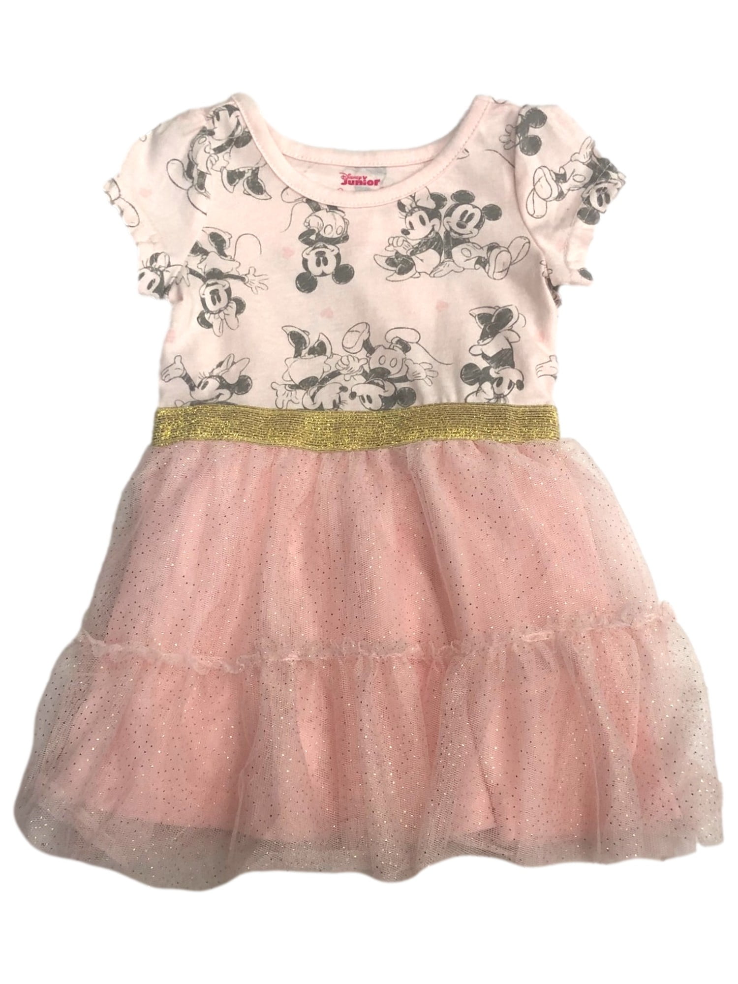 Disney Infant & Toddler Girls Pink Mickey & Minnie Mouse Heart Dress 18 Months Disney Infant & Toddler Girls Pink Mickey & Minnie Mouse Heart Dress 18 Months