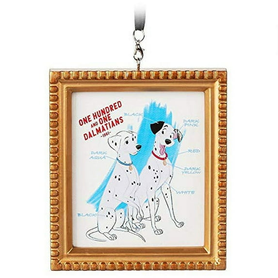 Disney Parks 2020 Ink & Paint 101 Dalmatians 1961 Canvas Framed Ornament New