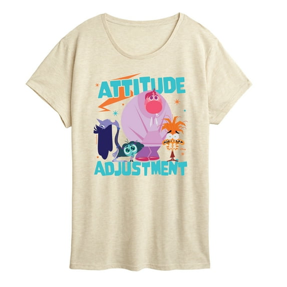 Disney - Inside Out 2 - Attitude Adjustment Feelings - Women's Short Sleeve Graphic T-Shirt
