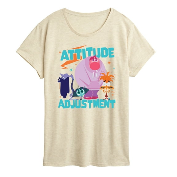 Disney - Inside Out 2 - Attitude Adjustment Feelings - Women's Short Sleeve Graphic T-Shirt