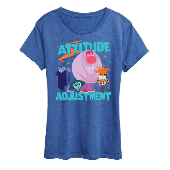 Disney - Inside Out 2 - Attitude Adjustment Feelings - Women's Short Sleeve Graphic T-Shirt