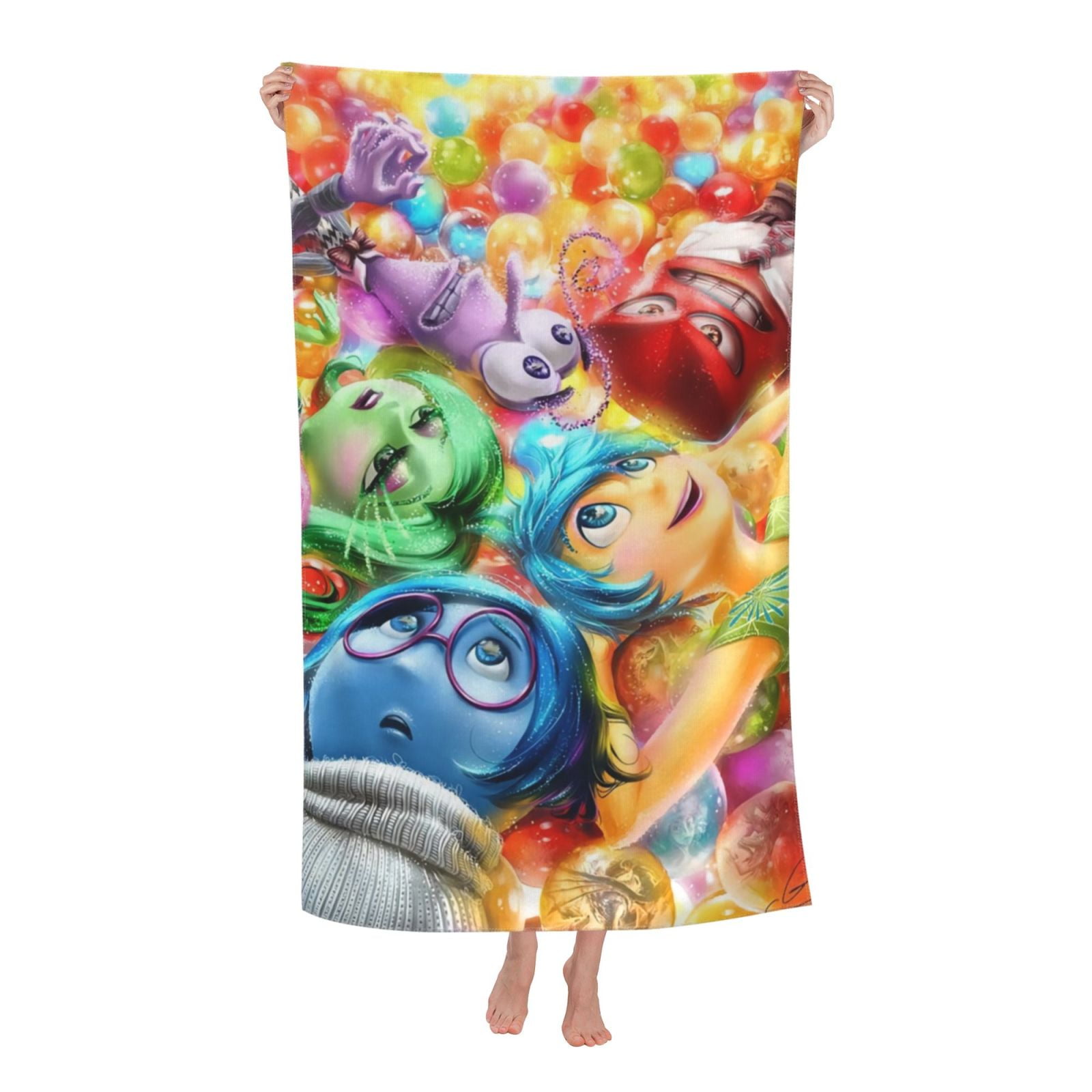 Disney-Inside Out 2 Beach Towel 32x52inch,Large Bath Towels for Kids ...