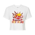 thumbnail image 1 of Disney - Inside Out 2 - Hot Head Anger - Junior's Cropped Tee, 1 of 4