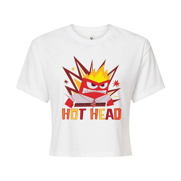 Disney - Inside Out 2 - Hot Head Anger - Junior's Cropped Tee