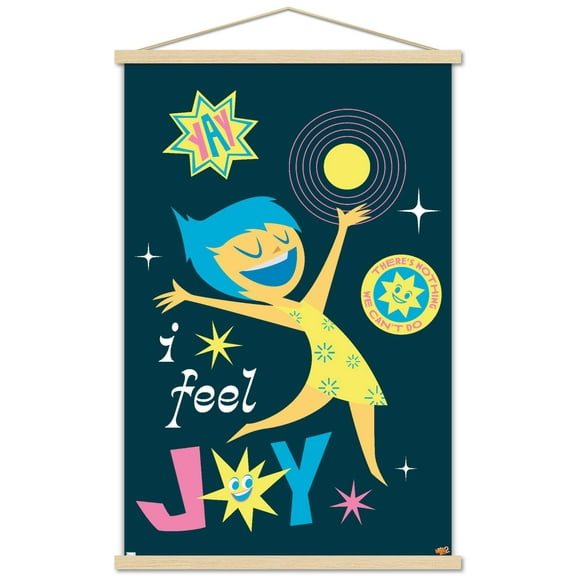 Disney Inside Out 2 - I Feel Joy Wall Poster with Magnetic Frame, 22.375" x 34"
