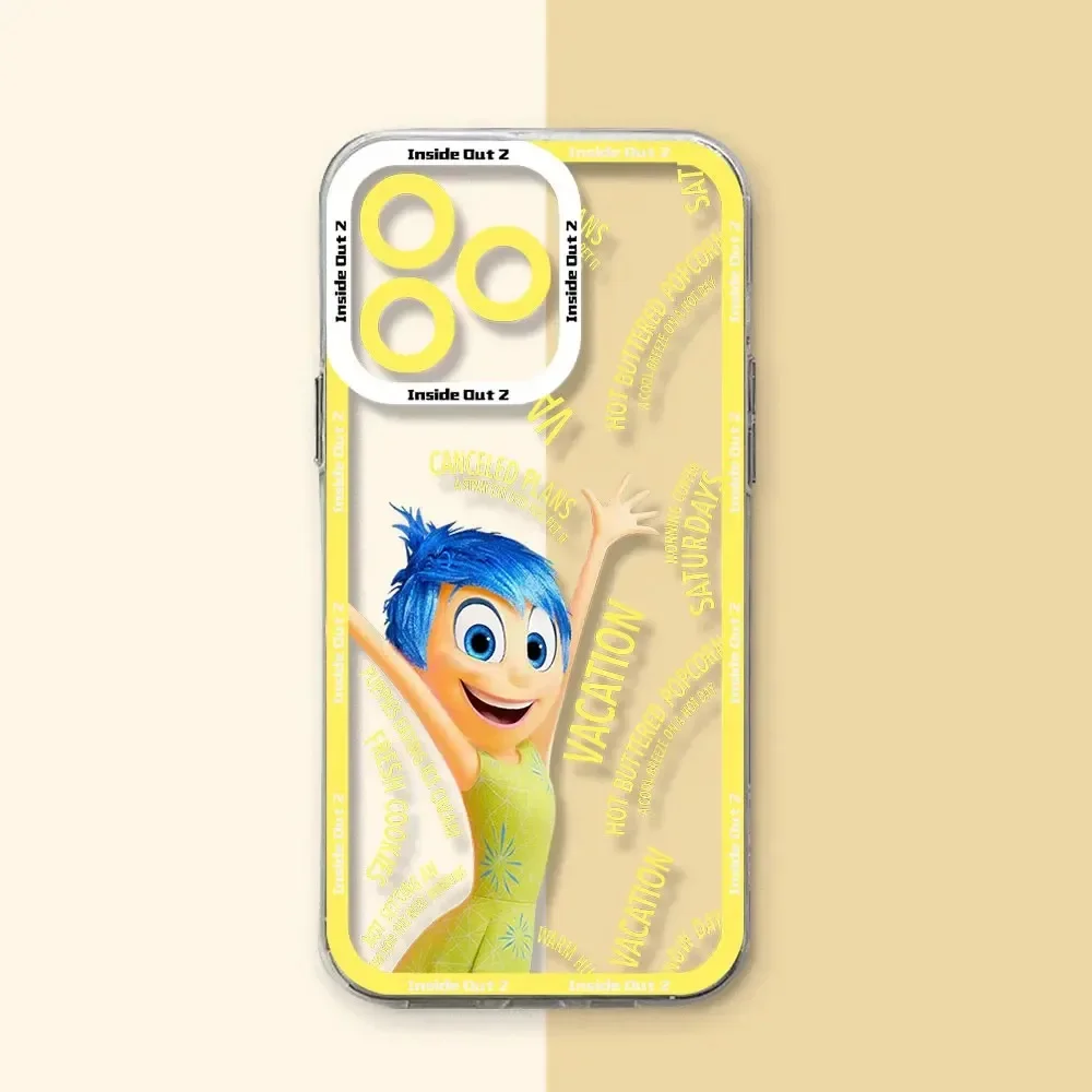 Disney Inside Out 2 New Cute Case For iPhone 16 Pro Max 15 14 Plus 13 12 11 Pro XR XS X 8 7 SE