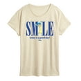 thumbnail image 1 of Disney - Inside Out 2 - Smile Joy  - Women's Short Sleeve Graphic T-Shirt, 1 of 4