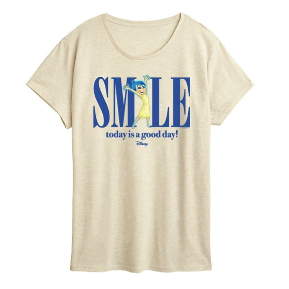 Disney - Inside Out 2 - Smile Joy  - Women's Short Sleeve Graphic T-Shirt