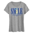 thumbnail image 1 of Disney - Inside Out 2 - Smile Joy  - Women's Short Sleeve Graphic T-Shirt, 1 of 4